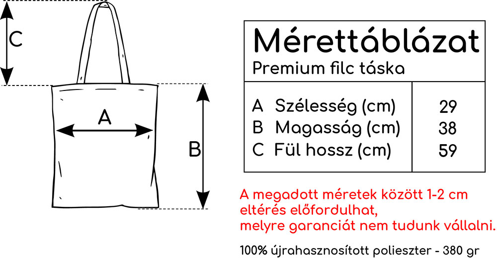 Filc textiltáska