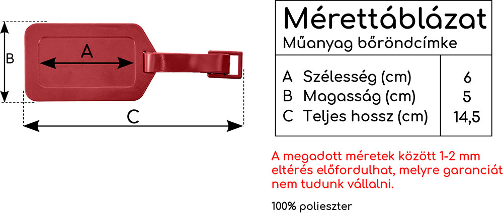 Mérettáblázat